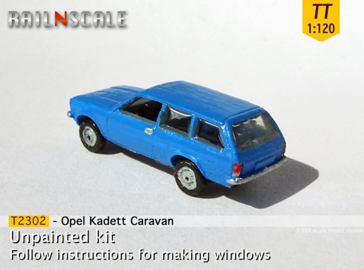 Opel Kadett Caravan (TT 1:120) 3d printed