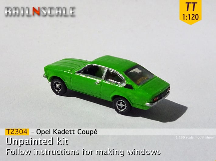 Opel Kadett Coupé (TT 1:120) 3d printed 