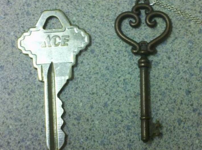 Antique Key Pendant 3d printed