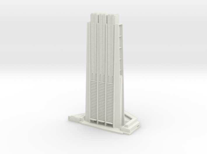 The Index (1:2000) 3d printed Assembled model.