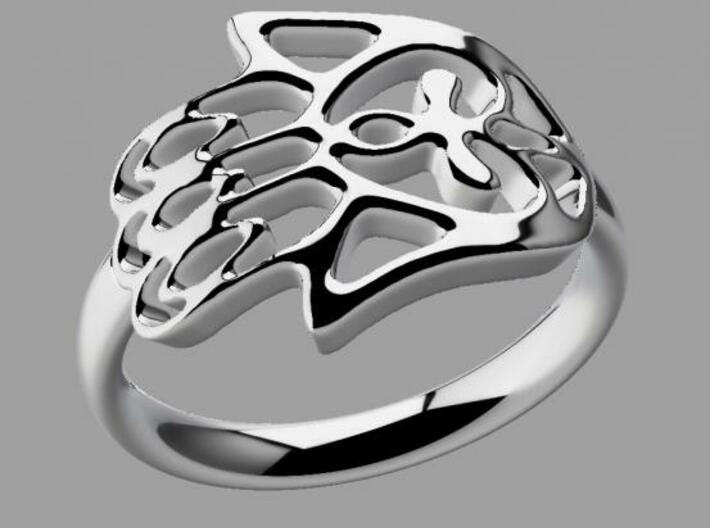 Hamsa Hand Ring 3d printed