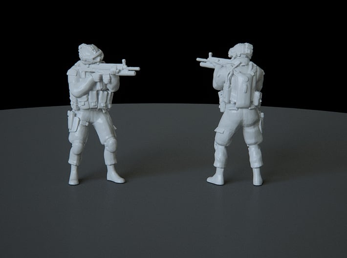 2 HO Modern Soldier (no base) 3d printed 