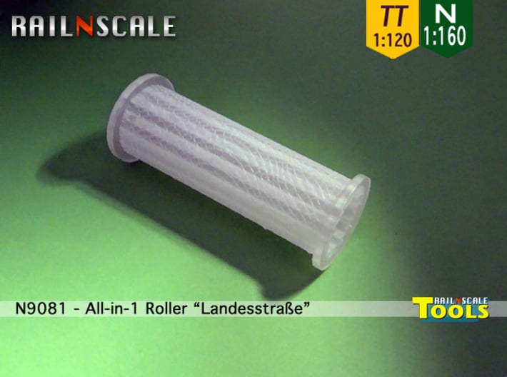 All-in-1 Roller Landesstraße (N 1:160 - TT 1:120) 3d printed 