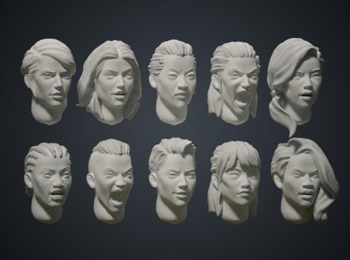 Warfaces2 - Mix Female 3d printed
