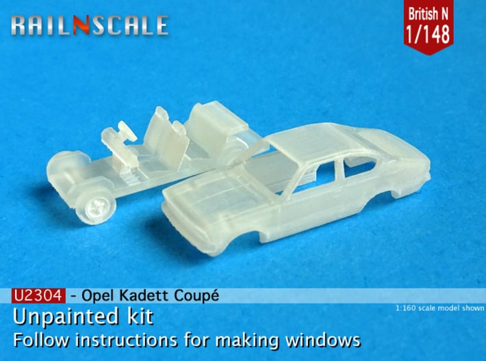 Opel Kadett Coupé (British N 1:148) 3d printed 