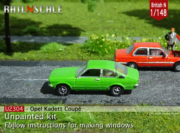 Opel Kadett Coupé (British N 1:148) 3d printed 