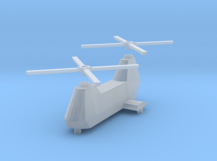 Twin-turbine helicopter 3d printed 