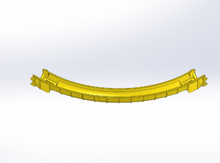 Rokenbok Outside Curved Chute 3d printed 