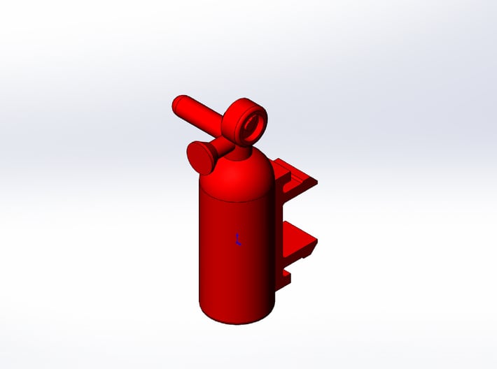 Rokenbok Fire Extinguisher 3d printed