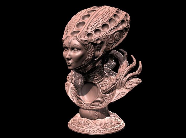 The Dune Queen 3d printed Rendered with actual poly count