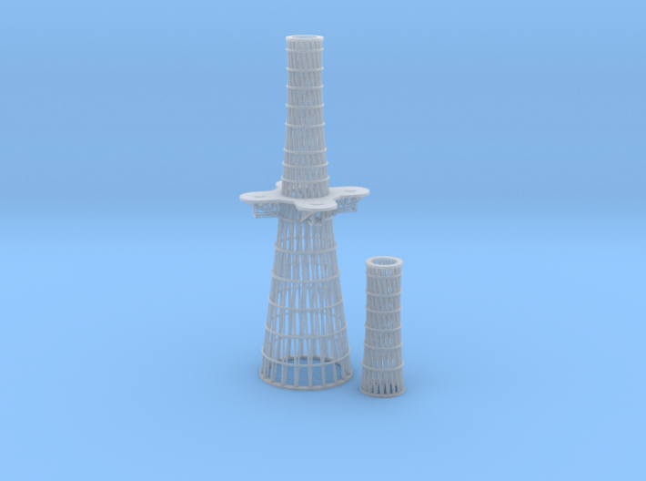 1/350 Tennessee and Colorado class Cage Masts 3d printed 