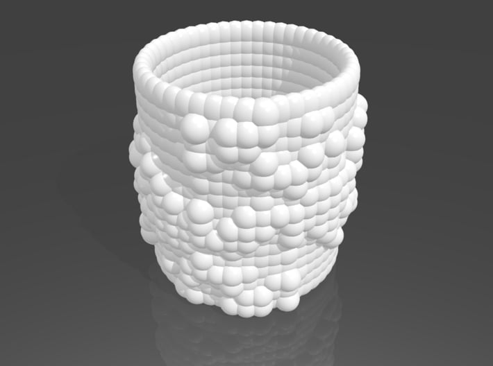 Pebble Cup - Julia Set 0 (Medium Size) 3d printed