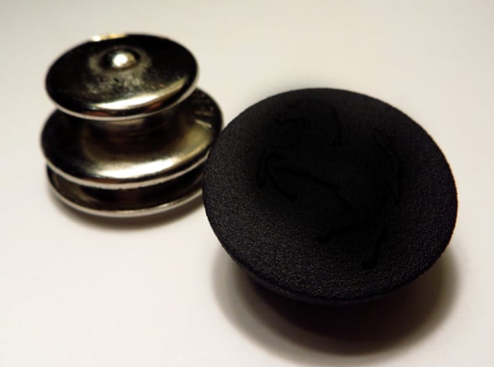 TARGA ROOF TENAX FASTENER BUTTON COVER 3d printed Plastic button view. The metal fastener is not included.