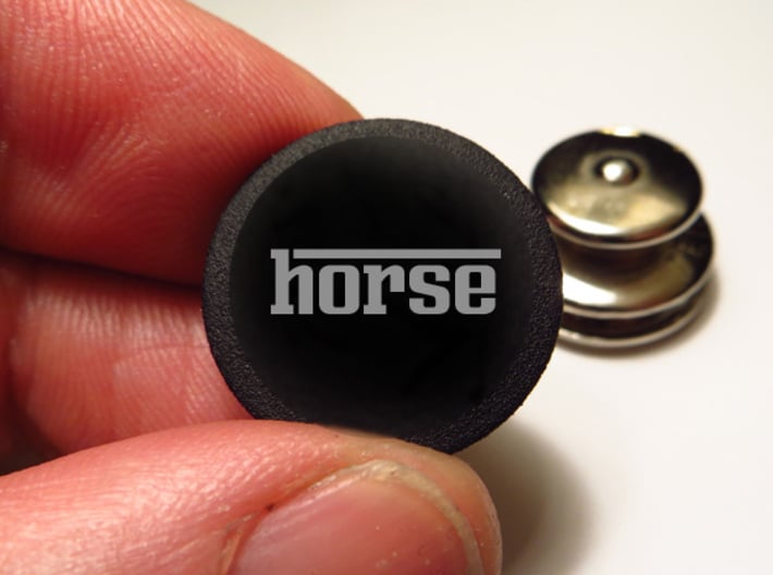 TARGA ROOF TENAX FASTENER BUTTON COVER 3d printed Plastic button with raised logo. Metal fastener not included.