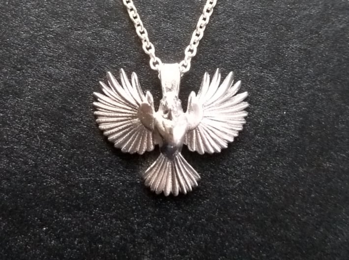 Chickadee pendant (inspired by blue tit) 3d printed 