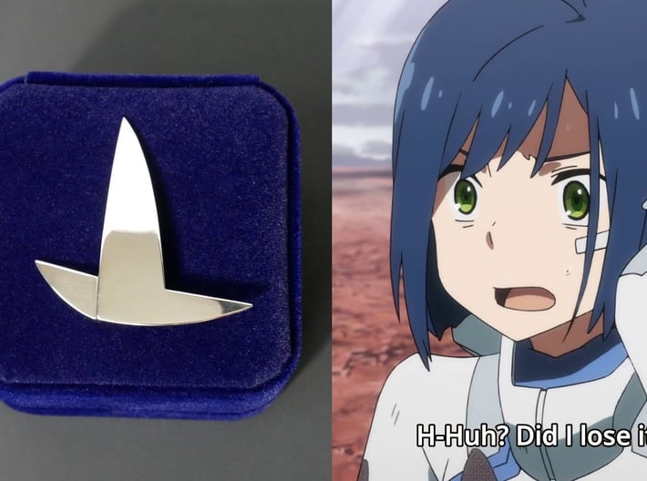 Ichigo Hair Clip Cosplay for Darling in the Franxx 3d printed