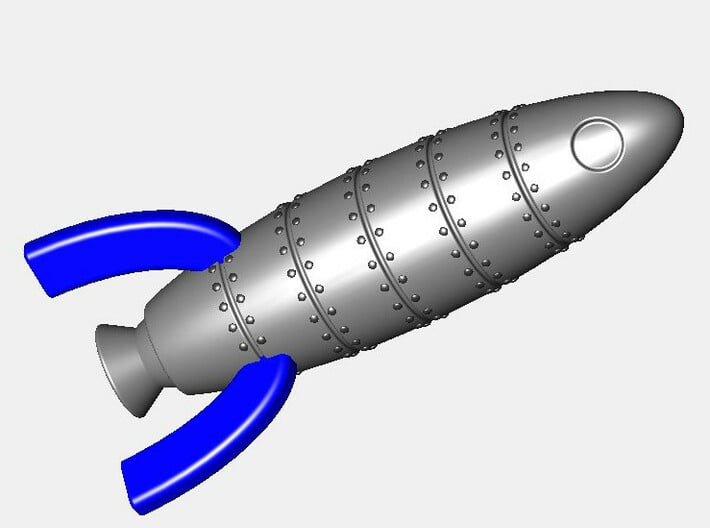 Rocket Ship 9 - Mars Needs Mechanics Start Token 3d printed Render of Rocket Ship 9