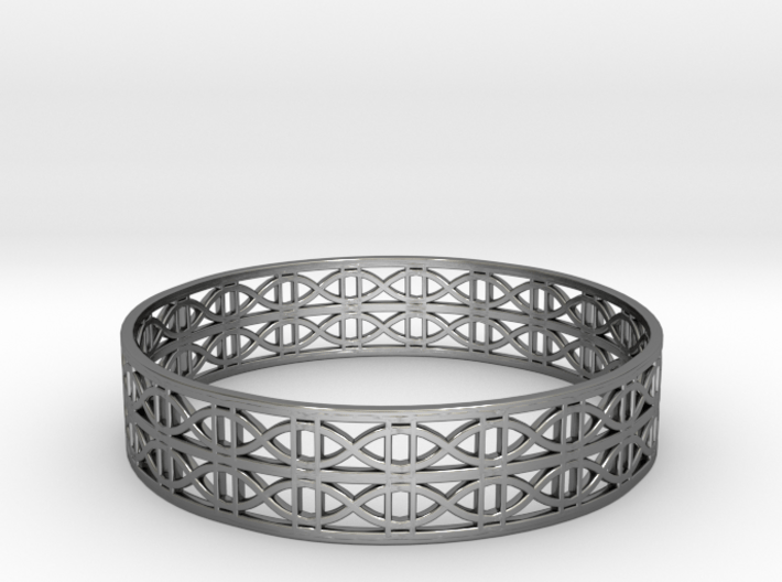 Tangentoidal Crown Curve Bracelet (001a) 3d printed