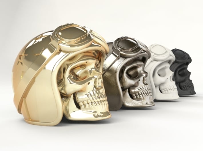 Easy Rider Skull (50mm H) 3d printed RENDER PREVIEW