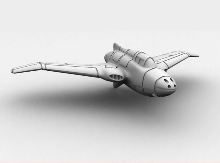 Northrop XP-56 Black Bullet 1/285 Frost Ultra 3d printed CG image of the actual model