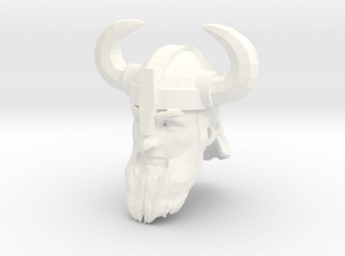 dwarf head 3 with helmet 3d printed