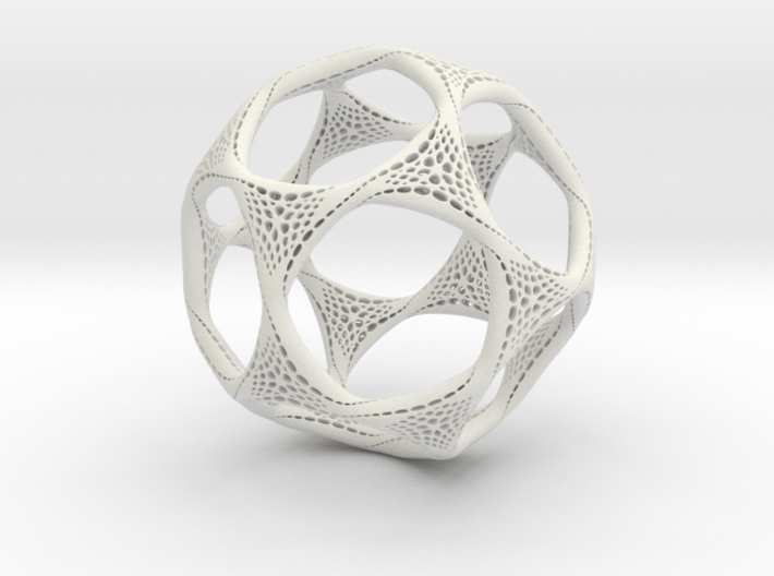 Perforated Twisted Dodecahedron 3d printed 