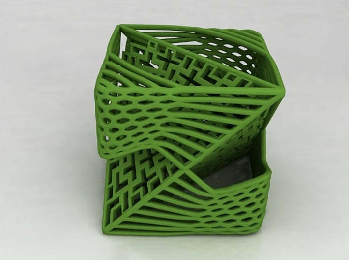 Tetrahedron inside Cube  3d printed 