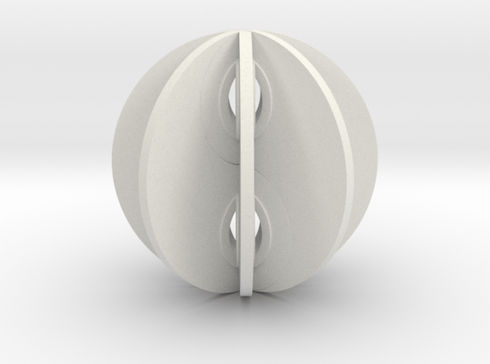 Yin yang sphere 3d printed 