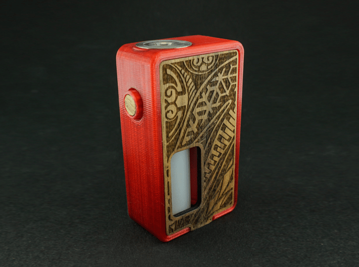 Front and Back panel for Single 18650 Squonk Mod 3d printed
