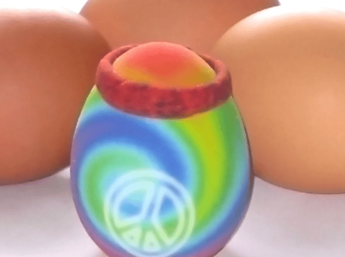 Hippie Egglet 3d printed 
