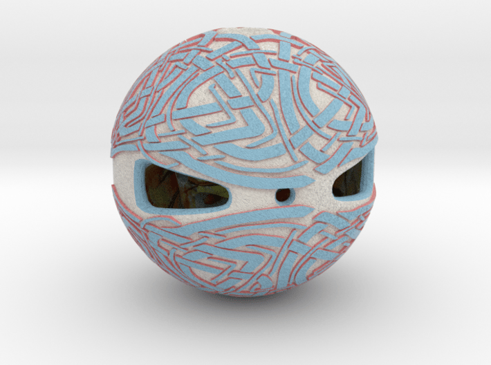 Celtic Knotwork Mythical Sphere Colored 3d printed 