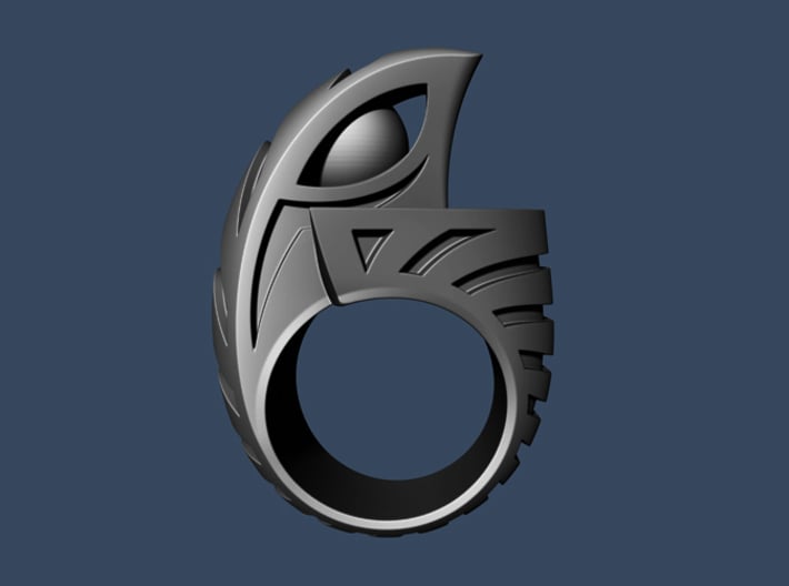 Falcon Ring 1 - Size 11 (20.57 mm) 3d printed 