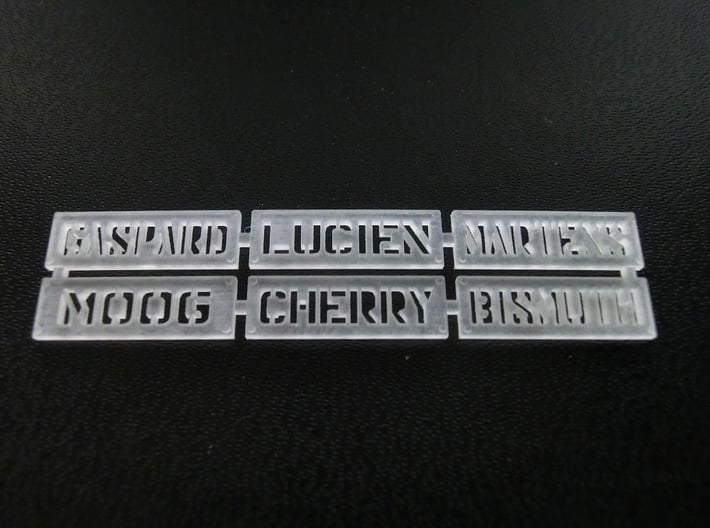 Zombiecide Dog Tags 3d printed Final print result.