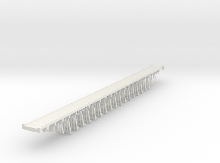 Trestle N (1:160) Six Piles Bridge With Deck 3d printed 