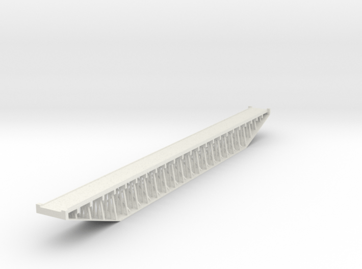 Trestle N (1:160) Six Piles Bridge With Deck Rigid 3d printed 