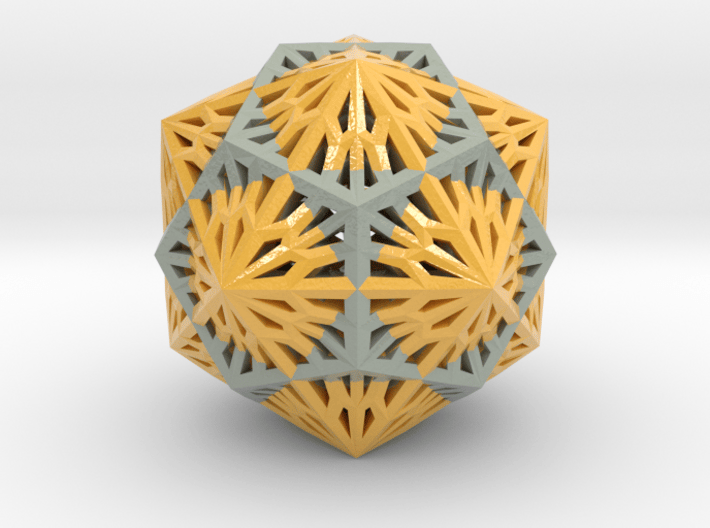 Icosahedron Dodecahedron Compound 3d printed 