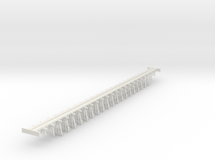 Trestle N (1:160) Six Piles Bridge 3d printed 