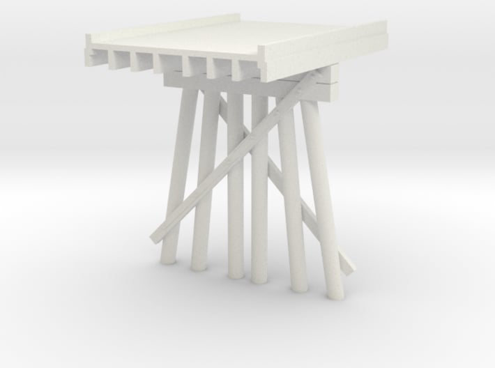 Part B Deck Trestle N (1:160) Modular Six Piles 3d printed 