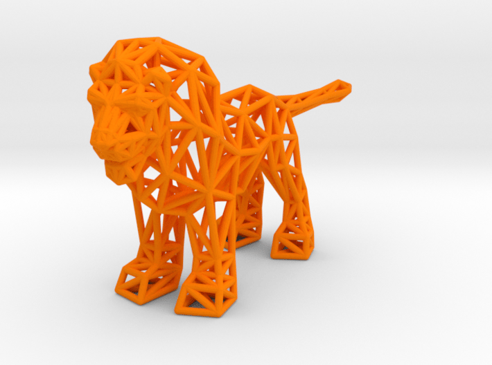 Lion (adult male) 3d printed 