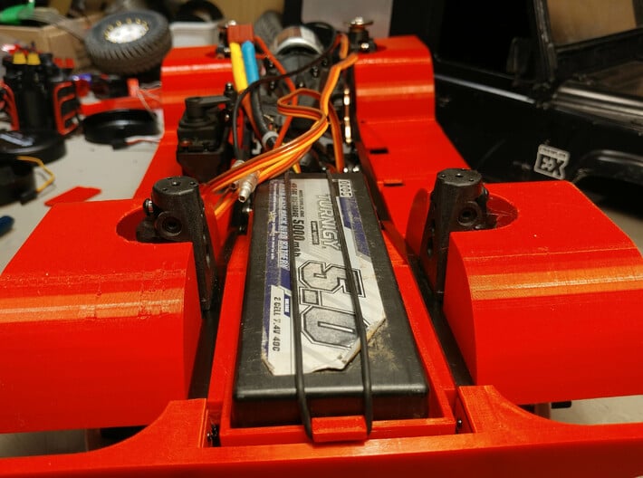 3Racing EX Real Relocation Battery Tray 3d printed 