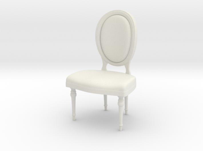 1:24 oval chair 1 (Not Full Size) 3d printed 
