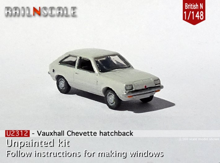 Vauxhall Chevette hatchback (British N 1:148) 3d printed 