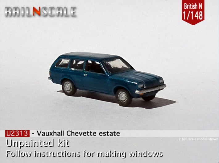Vauxhall Chevette estate (British N 1:148) 3d printed 