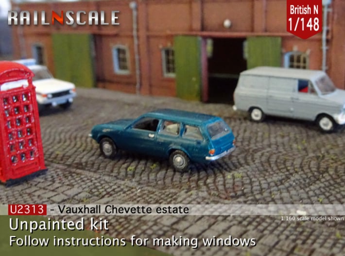 Vauxhall Chevette estate (British N 1:148) 3d printed 