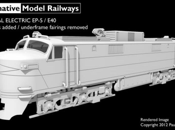 NEP504 N scale EP-5 loco - modified + guides 3d printed