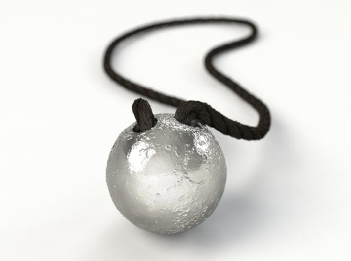 Full Silver Moon (Pendant 20mm) 3d printed RENDER PREVIEW