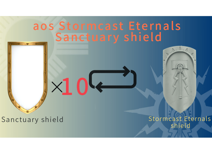 AOS Sanctuary shield 3d printed 