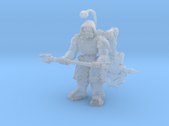28mm Tech Cult engineer (onepiece version) 3d printed 