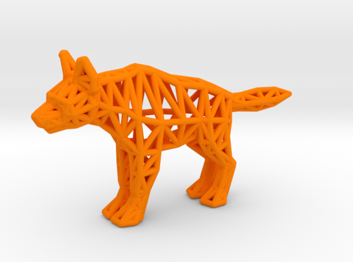 Striped Hyena (adult) 3d printed
