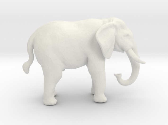 O Scale African Elephant 3d printed This is a render not a picture